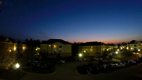 Sunrise scene, original lighting