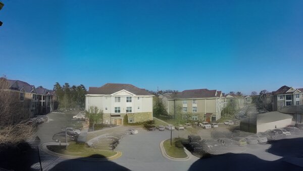 Sunrise scene, relit to midday reference